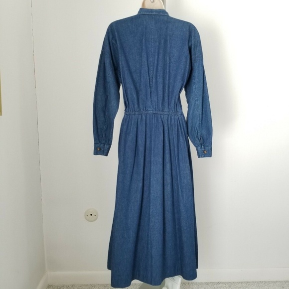 Dennis Goldsmith Denim Dress Long Sleeve Size 6P - Picture 3 of 8